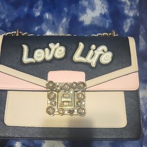 Stylish Black and Pink Handbag